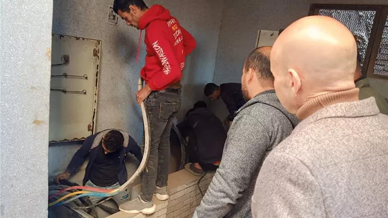 مدير صحة الشرقية يتفقد رفع كفاءةالكهرباء بمستشفى منياالقمح