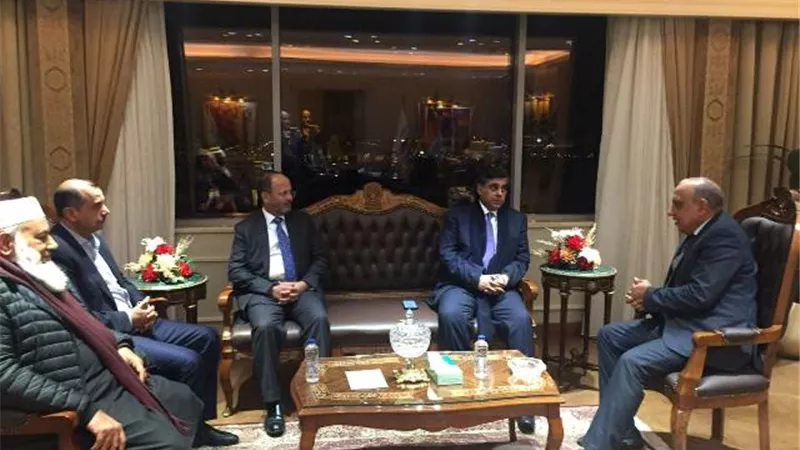وزير قطاع الأعمال يلتقي وفدا من رجال الأعمال الباكستانيين