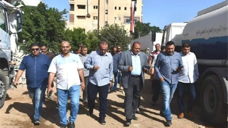 رئيس مياه المنيا يتفقد محطة مياه بني مزار المرشحة الجديدة