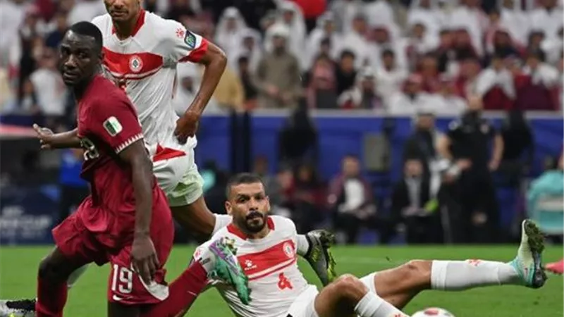 قطر تكتفى بثلاثية فى مرمى لبنان بكأس امم اسيا..فيديو
