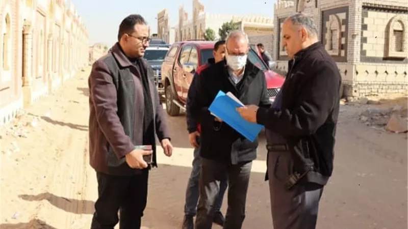 محافظ القليوبية يشهد ازالة مقابر مخالفة تم انشائها علي املاك الدولة