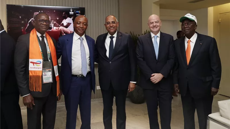 إنفانتينو وموتسيبي في افتتاح أمم أفريقيا 2023 بكوت ديفوار