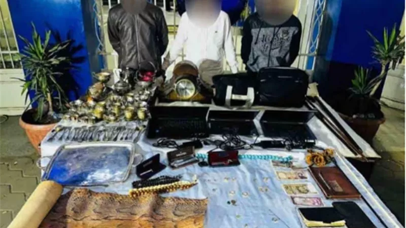 ضبط عصابة سرقة المساكن الخالية بالقاهرة