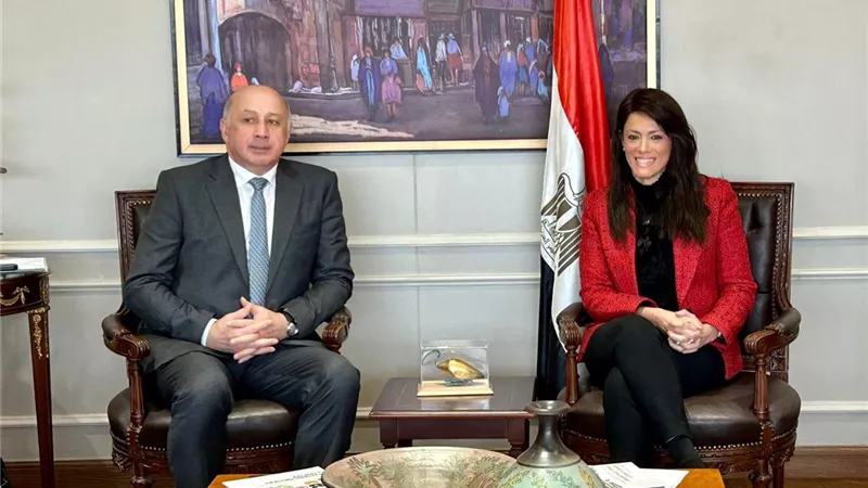 وزيرة التعاون تعقد جلسة مباحثات مع نائب رئيس بنك التنمية الجديد