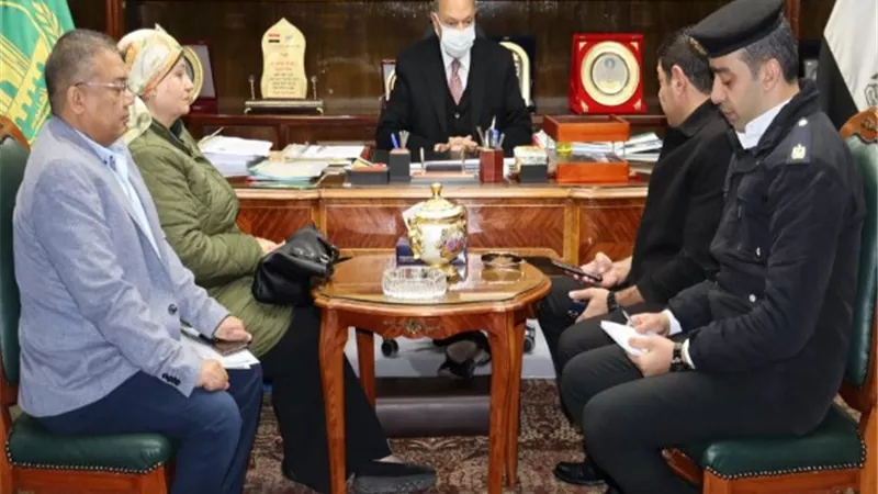 محافظ القليوبية يبحث صيانة و تطوير عدد من المدارس التعليمية