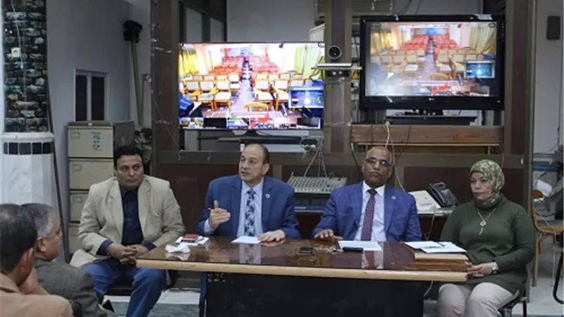 المنيا استعدت لامتحانات الفصل الدراسي الاول للشهادة الاعدادية