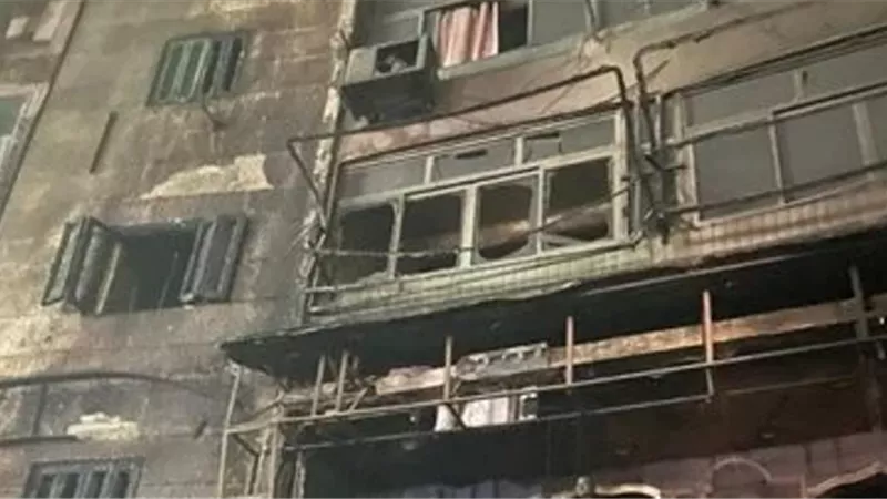 دفاية كهربائية وراء اشتعال النيران فى حريق عقار مصر القديمة