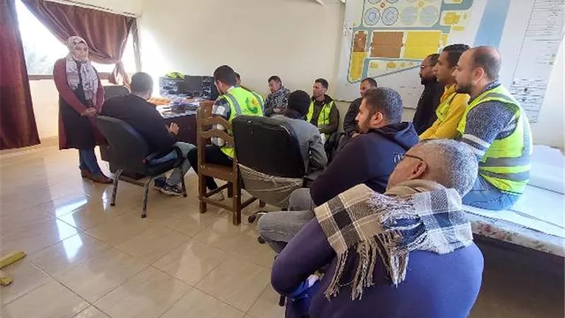 حملة توعية للعاملين بمحطة مياه أبو سليم ببنى سويف