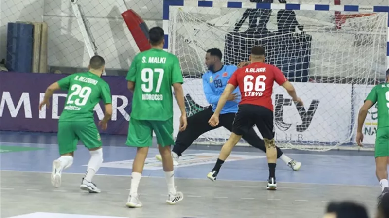 ياسين إدريسي أفضل لاعب فى مباراة المغرب وليبيا بأمم إفريقيا لليد
