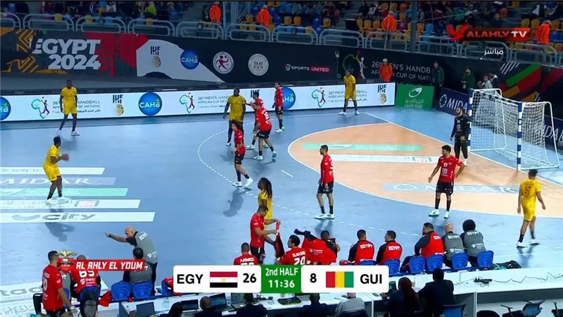 منتخب اليد يكتسح غينيا في بداية مشوار البطولة الأفريقية