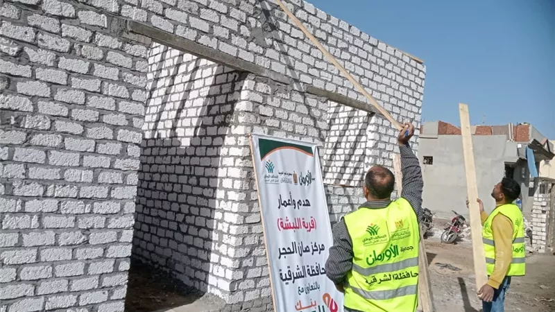 استكمال اعادةاعمار 30 منزلا بقرية اللبشة بصان الحجر