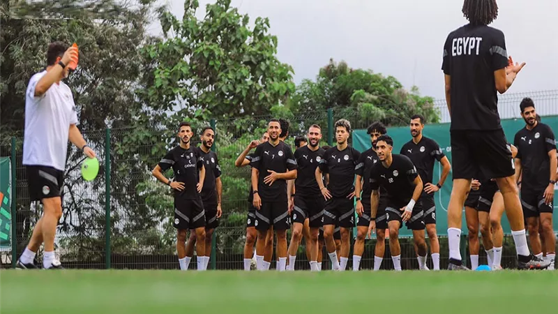 منتخب مصر يختتم إستعداداته لمواجهة غانا بأمم أفريقيا