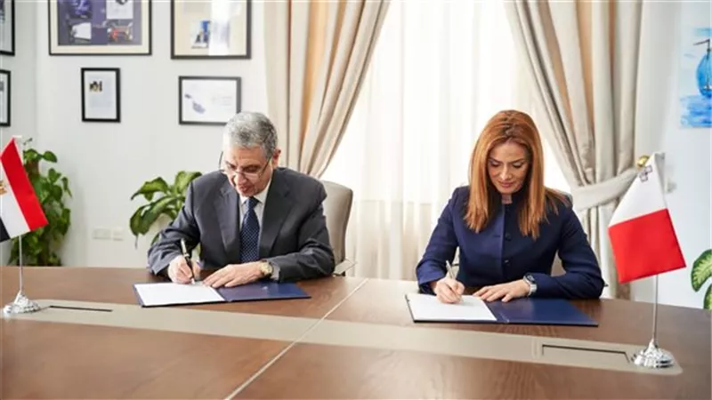 مذكرة تفاهم لتعزيز التعاون في مجالات الكهرباء والطاقة بين مصر ومالطا