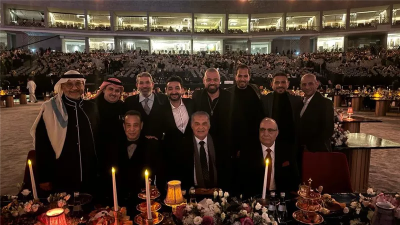 توافد صناع الموسيقى على حفل ليلة صلاح الشرنوبى فى الرياض