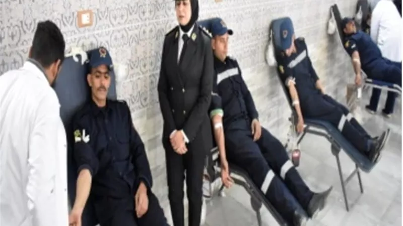 حملة للتبرع بالدم بمديرية أمن الشرقية