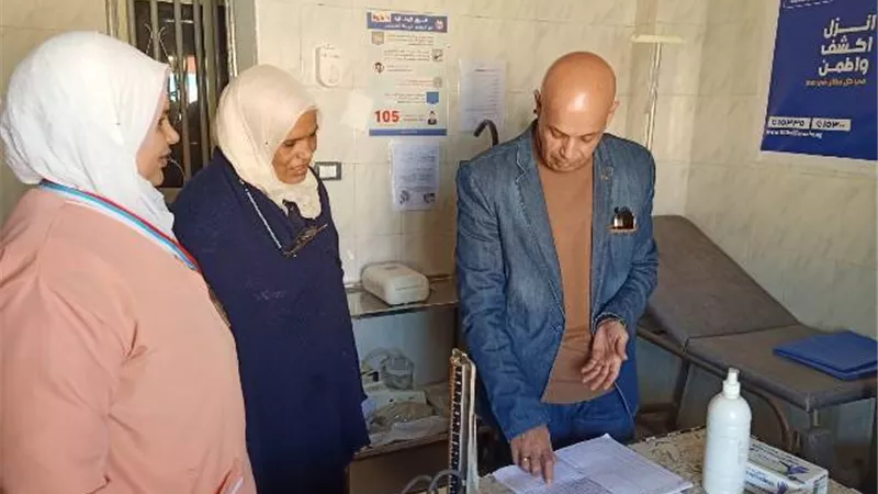 مسعود يكافئ طب أسرة عرب درويش ويحيل العاملين بالمساعيد للتحقيق
