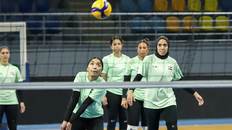 منتخب سيدات الطائرة يواصل استعداداته لتصفيات الألعاب الأفريقية