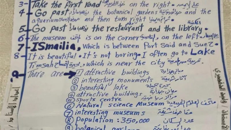 مراجعة ليلة الامتحان فى اللغة الانجليزية لـ الشهادة الإعدادية