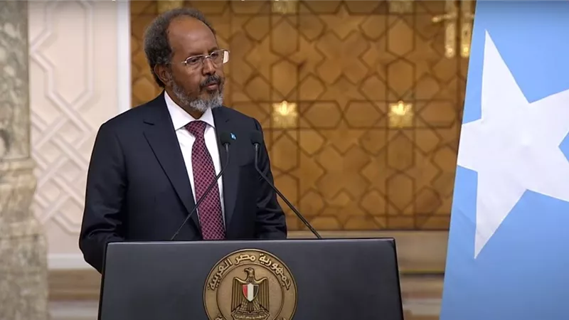 الرئيس الصومالي: مصر حليف تاريخي وشريك إستراتيجي.. ولن نسمح لأي دولة بالاستيلاء على أراضينا