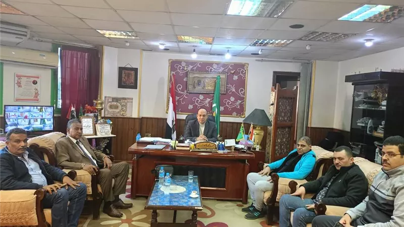 وفد الرقابة والمعايير بوزارة الشباب والرياضة يزور المنيا