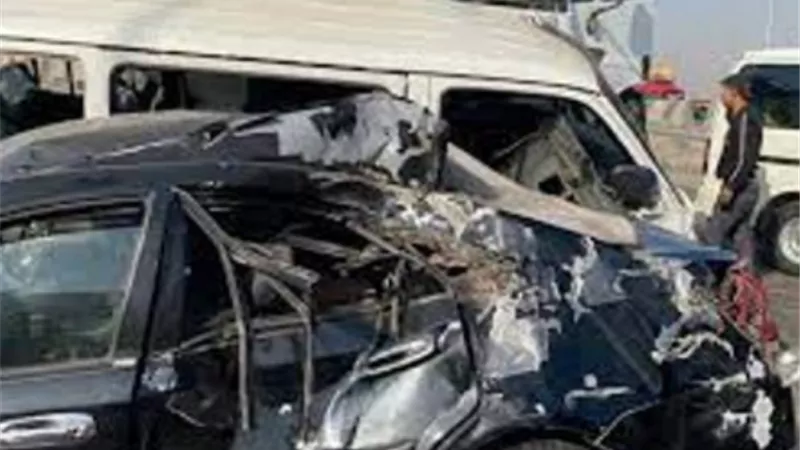إصابة 8 فى تصادم ملاكي وميكروباص على طريق الإسكندرية الصحراوى