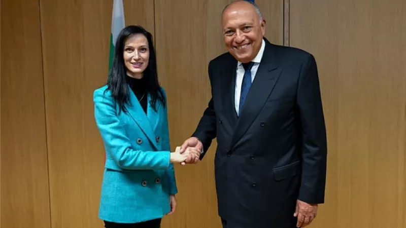 شكري :تشجيع إنشاء خطوط طيران مباشرة مع بلغاريا وتعميق التعاون السياحي