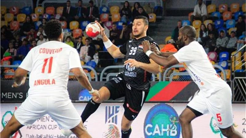 منتخب اليد يهزم أنجولا ويتأهل لنصف نهائي أمم إفريقيا