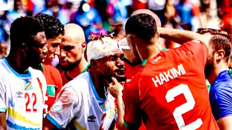 الكاف يعلن فتح تحقيق في أحداث مباراة المغرب والكونغو .. شاهد