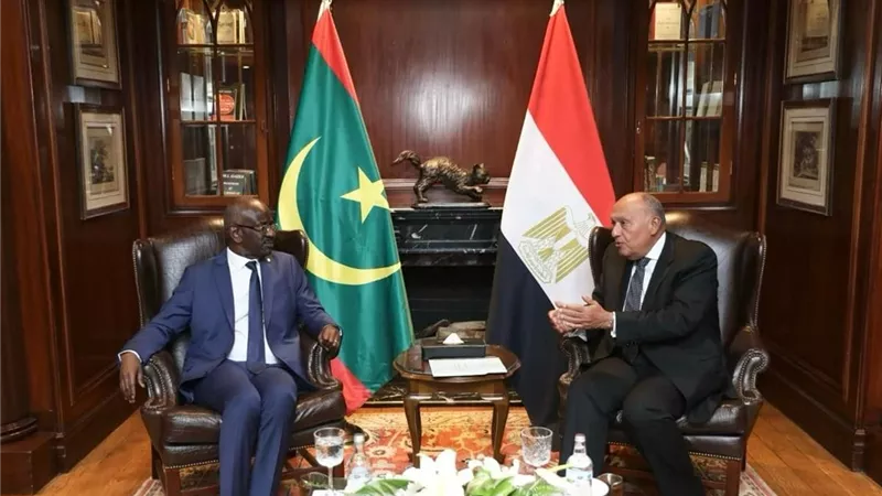 وزير الخارجية يستقبل نظيره الموريتاني ويعقدان جلسة مباحثات موسعة