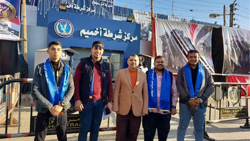 برلمان الشباب والرياضة بسوهاج يهنئون الضباط والصف والجنود بعيد الشرطة
