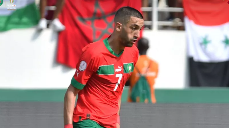 المغرب..نقل حكيم زياش بطائرة خاصة للعلاج قبل مواجهة جنوب أفريقيا