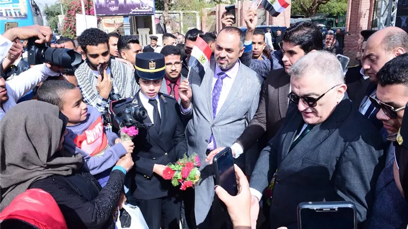 طلاب من أجل مصر بجامعة سوهاج تُشارك بإحتفالية عيد الشرطة