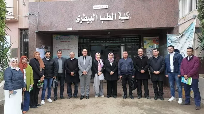 طب بيطري بنها تستقبل فريقا من المجلس الوطني للإعتماد إيجاك
