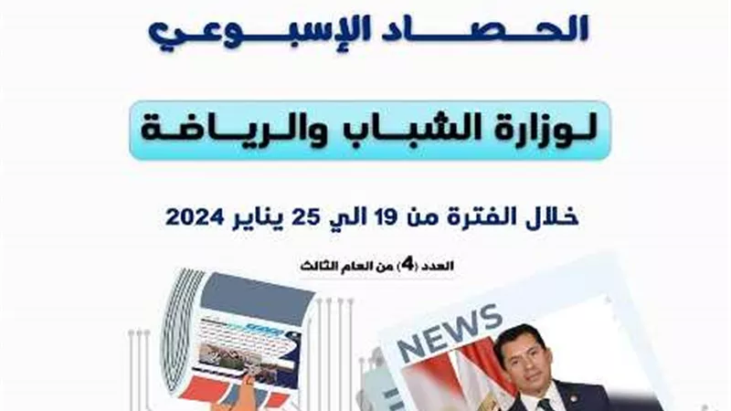 بـالإنفوجــراف.. الشباب والرياضة تصدر حصادها الأسبوعي