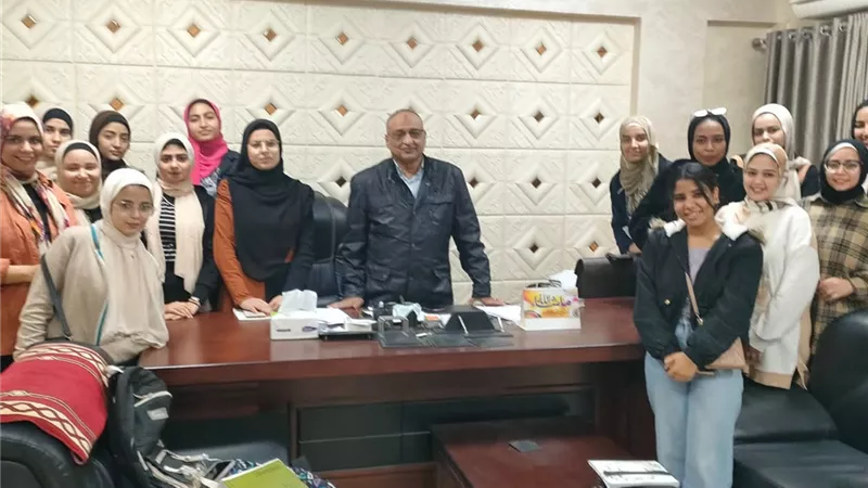 تدريب طالبات علوم الأرض بني سويف بشركة النصر للتعدين
