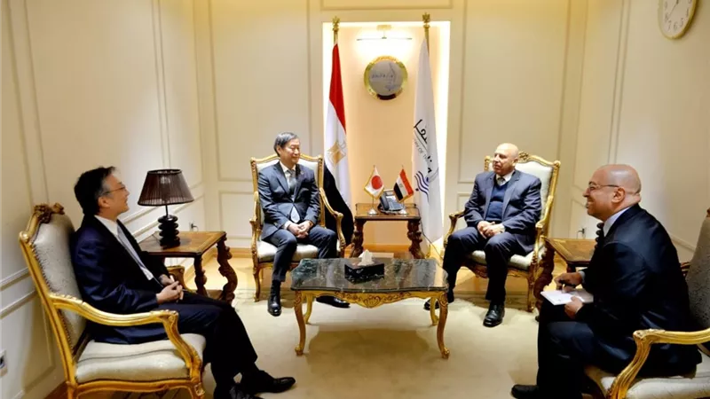 الوزير يبحث مع جايكا و سفير اليابان بالقاهرة سبل التعاون بمجالات