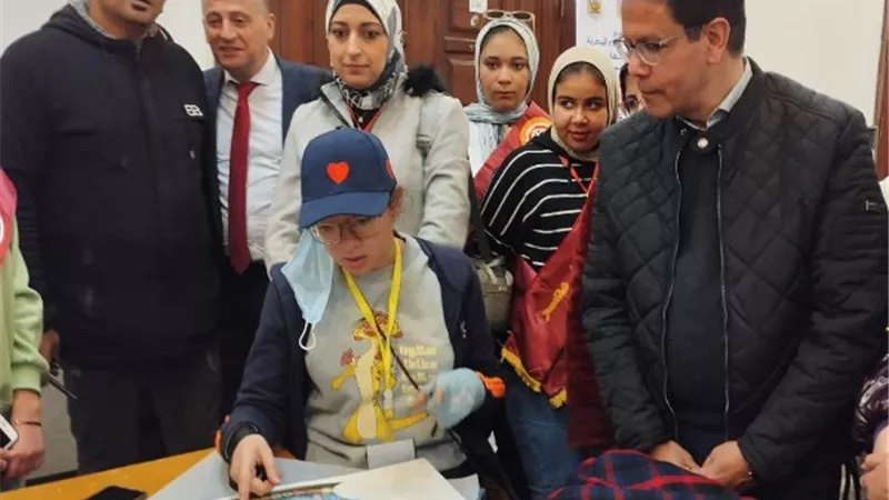 رئيس جامعة بنها يتفقد فعاليات ملتقى إبداع الخامس لكليات التربية النوعية