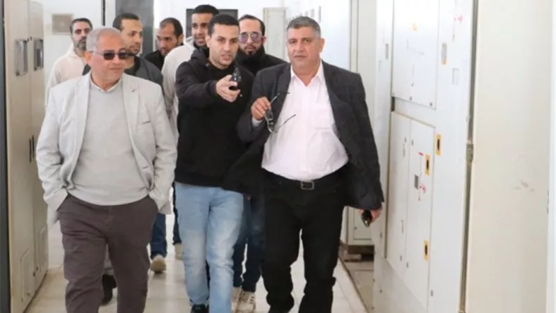 بشرى سارة من جهاز السادات للسكان المشتركين فى المياه بالمدينة صور