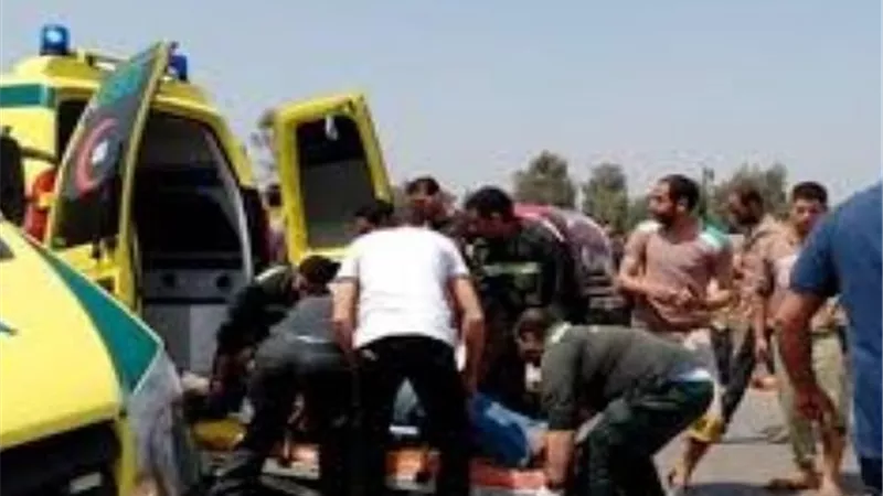 اصابة ٥ اشخاص بينهما اب ونجله فى حادثتين سير بالمنيا