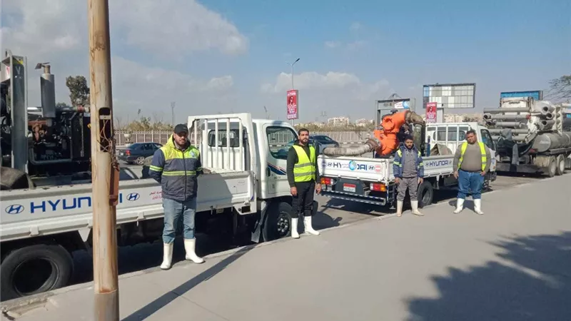 شركات المياه بالقاهرةالكبرى تستعد لمواجهةموجة من الأمطار المتوقعة