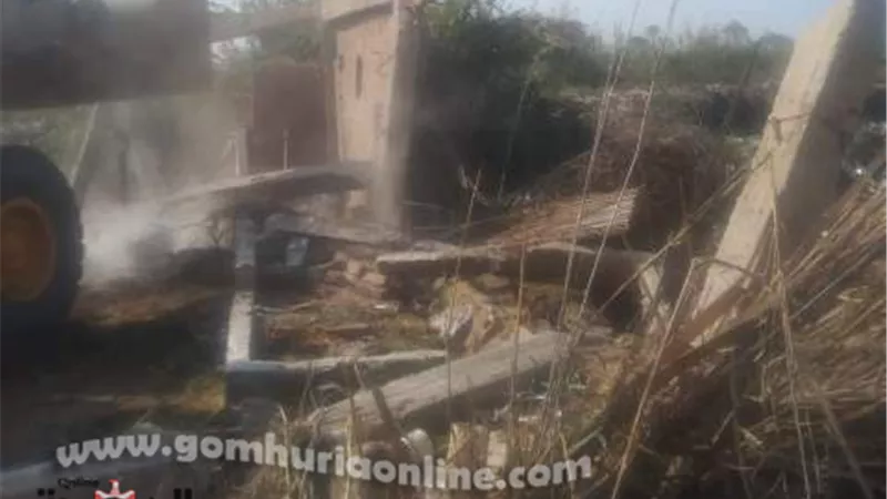 إزالة ٢٩ حالة تعدى على أملاك الدولة بدمياط