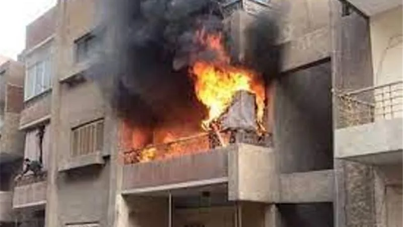 مصرع مواطن في حريق شقة سكنية بالعمرانية