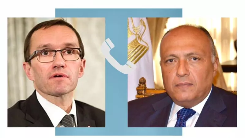 وزير الخارجية يتلقى اتصالاً من نظيره النرويجى