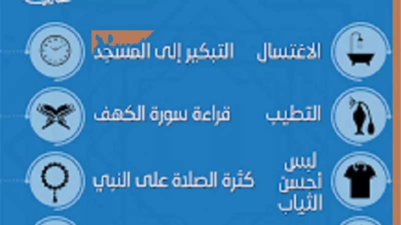 اداب وسنن يوم الجمعة لا تغفل عنها
