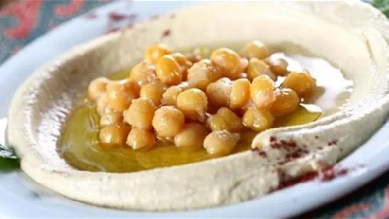 الحمص مع الطحينة في المنزل