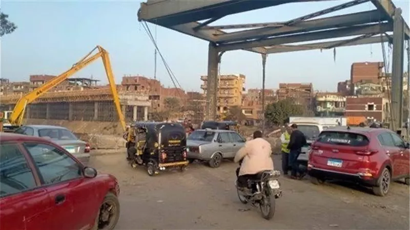 غلق كوبري جمجرة الجديدة ببنها لهذا السبب