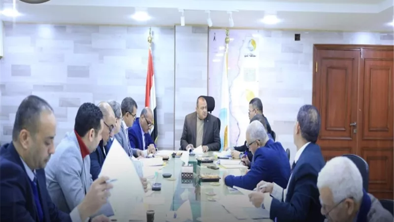مياه الشرب بالمنيا يضع خطط العمل في الفترة المقبلة
