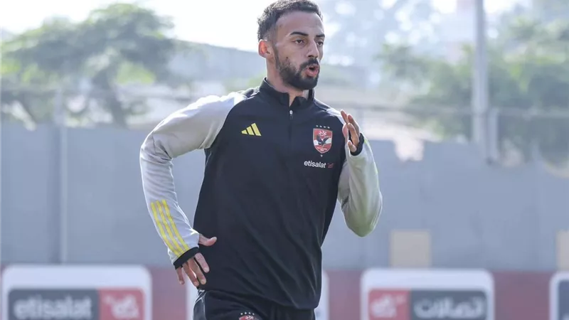 تدريبات الأهلى.. وسام أبو علي يواصل التأهيل من الإصابة