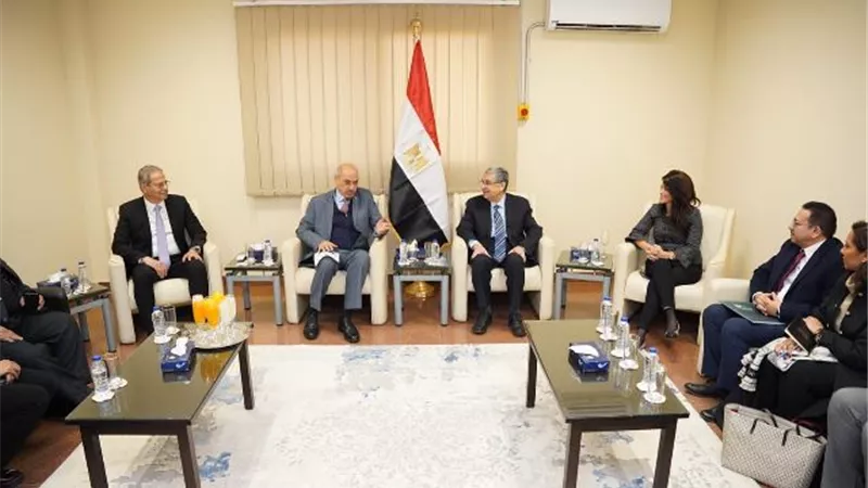 رئيس البنك الإسلامي للتنمية يزور محطة كهرباء غرب القاهرة