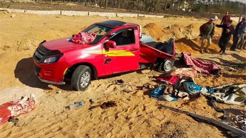 مصرع وإصابة 20 من العمالة الزراعية فى أنقلاب سيارة بالبحيرة